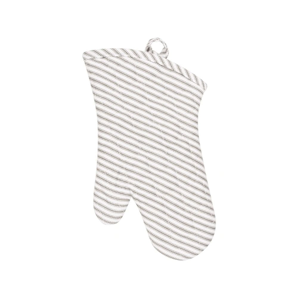 Linen Oven Mitt - Natural Stripe – Manna