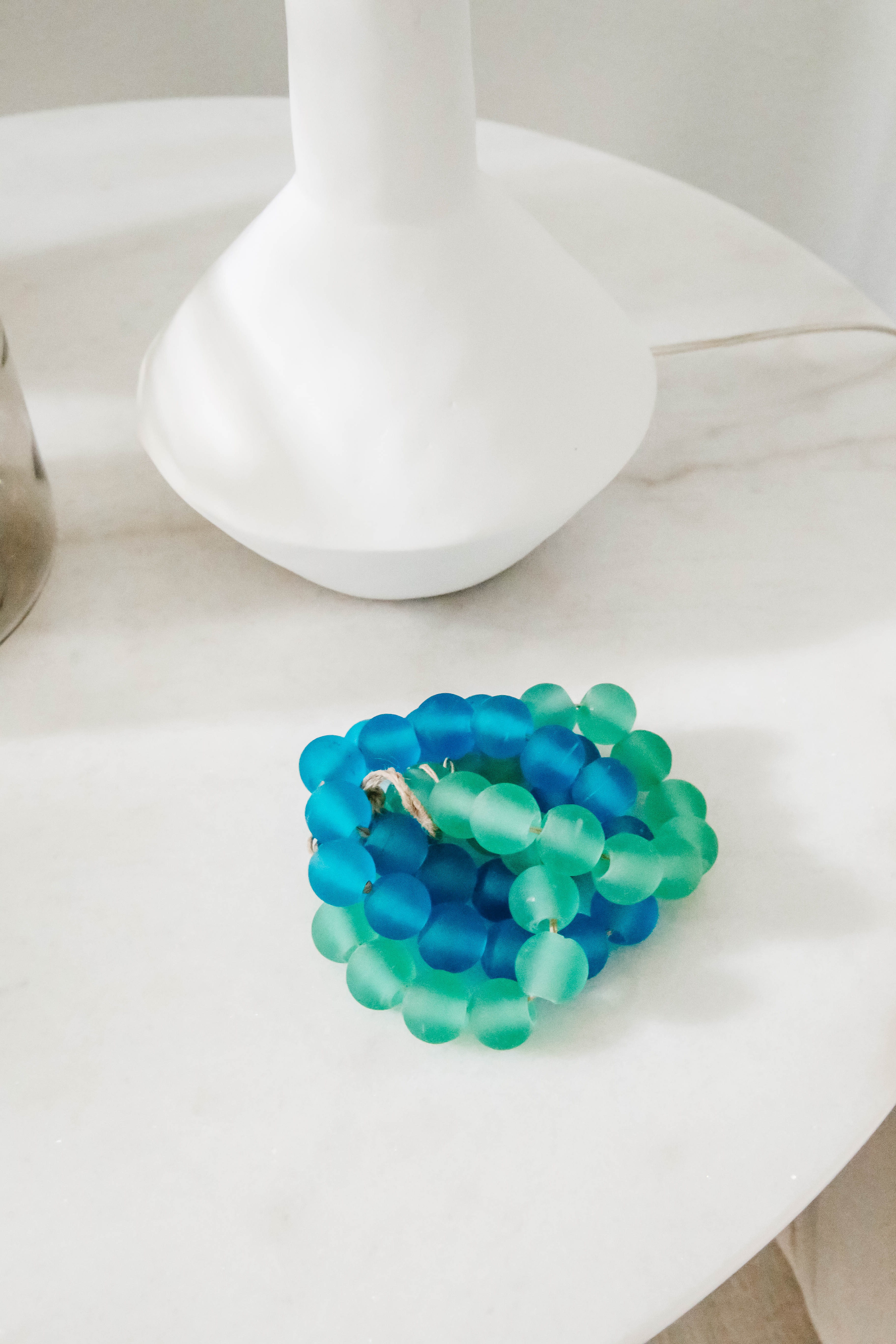 Blue Glass Decor Beads – A Blissful Nest